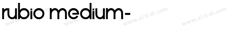 rubio medium字体转换